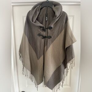 Apt. 9 Taupe Knit Poncho